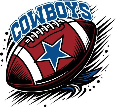 Cowboys sign Free SVG File for Members – football team mascot, tshirt design