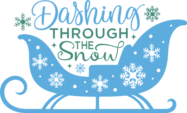 Dashing Through The Snow Free SVG File for Members – Funny Christmas sayings