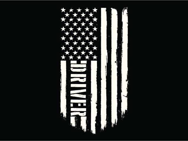 Driver, USA Flag Free SVG File for Members – labor day, tshirt design