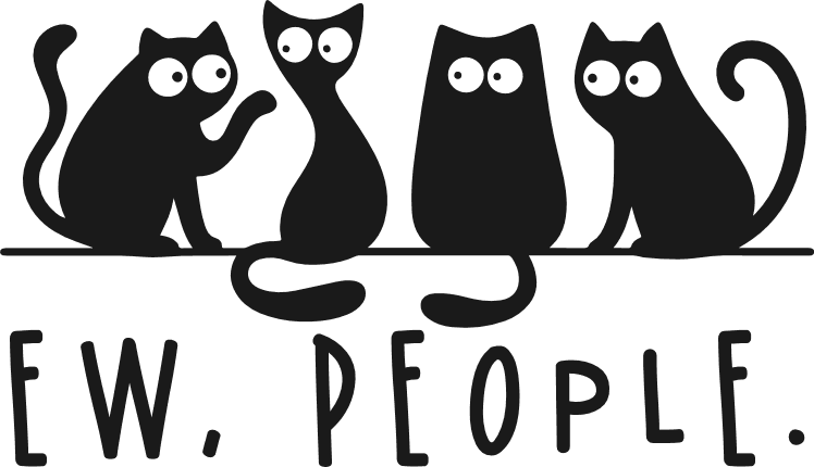Ew People Free SVG File for Members – Funny Cat Lover Tote bag design