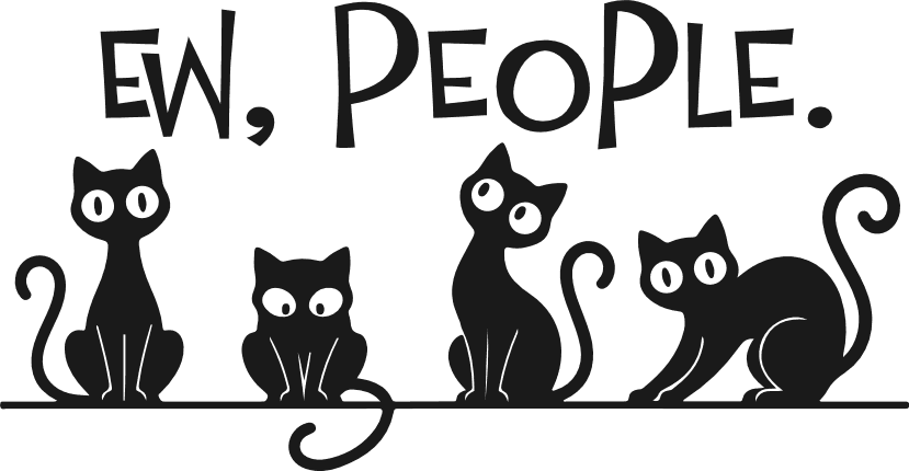Ew People, Funny Cat Lover SVG design for tshirt - Free SVG File for Members