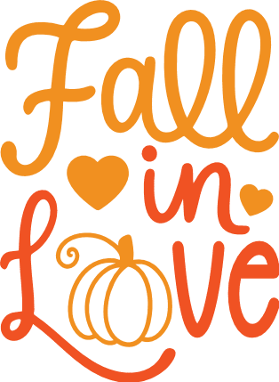 Fall in Love Free SVG File – fall quote, mug or cup design