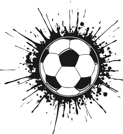 Splatter Soccer ball Free SVG File for Members – Soccer clipart image