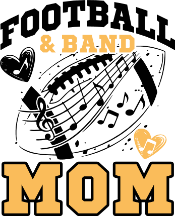 Football & Band Mom Free SVG File for Members – tshirt design