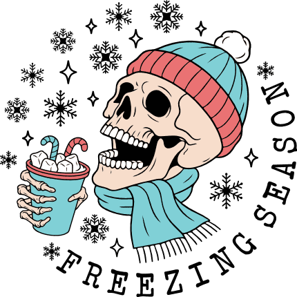 Freezing Season Free SVG File for Members – Winter quote, hoodie design