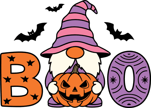 Boo gnome Free SVG File for Members – Halloween tshirt design