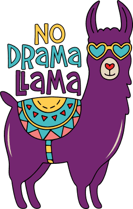 No Drama Llama Free SVG File for Members – Funny Sayings, tote bag design