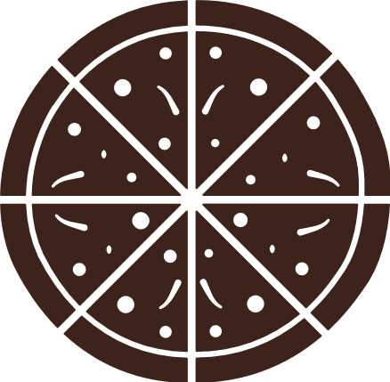 Pepperoni Pizza cut into 8 slices Free SVG File – pizza clipart
