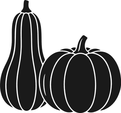 Pumpkin silhouette Free SVG File – Fall, fruit clipart image