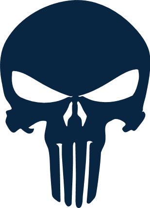 Punisher Skull silhouette Free SVG File for Members – Skull Emblem clipart