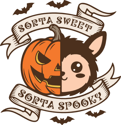 Sorta Sweet, Sorta Spooky Free SVG File for Members – Funny Halloween Pumpkin Quote