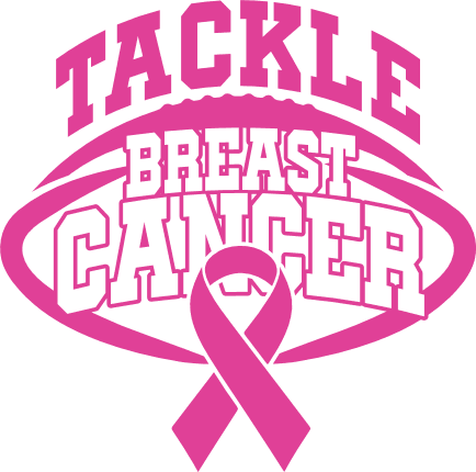 Tackle Breast Cancer Free SVG File – Football, Awareness tshirt design