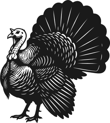 Cute Turkey Free SVG File for Members - Thanksgiving Day, clipart image