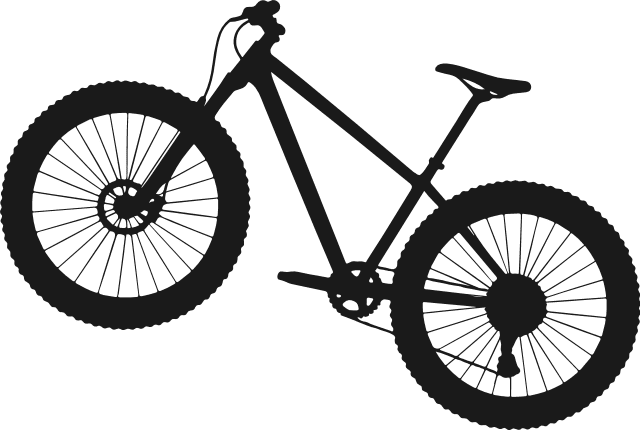 Bicycle silhouette Free SVG File for Members – Mountain Bike Clipart
