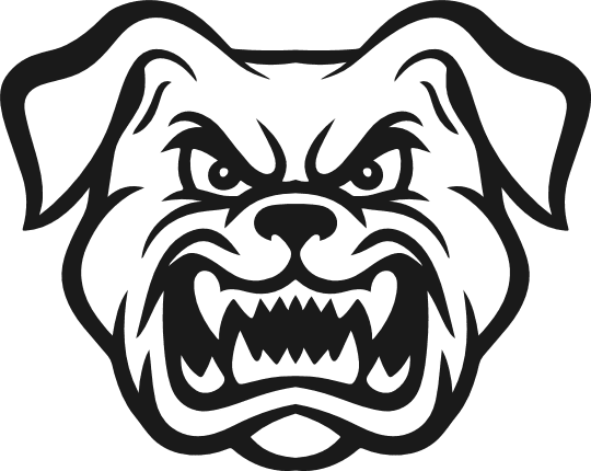 Fierce bulldog face Free SVG File for Members – French Bulldog clipart