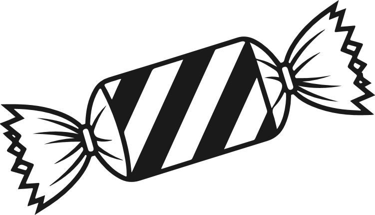 Striped Wrapped Candy Free SVG File – sweets, candy clipart image