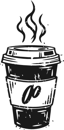 Steaming Coffee Cup Free SVG File – Cafe decor, hot coffee cup clipart image