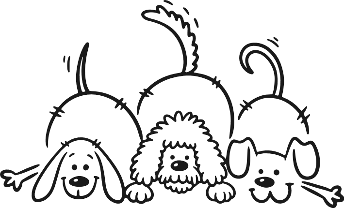 Playful Dogs, Labrador, Poodle, Beagle Free SVG File for Members – cartoon puppies clipart