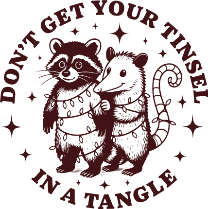 Don't Get Your Tinsel In a Tangle SVG, Funny Christmas Hoodie design - Free SVG File for Members