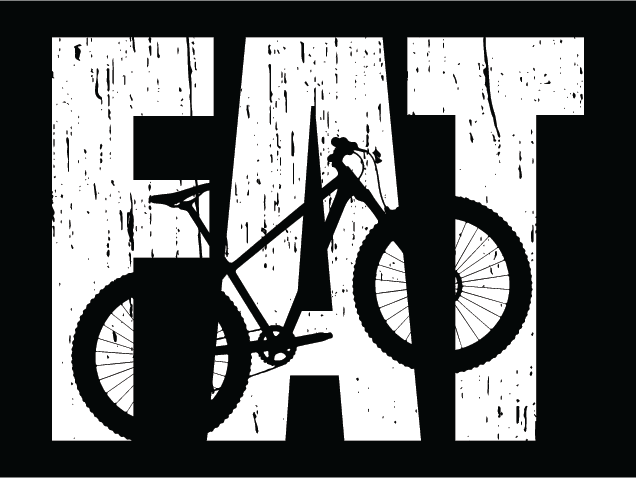Fat bike sign Free SVG File for Members – Distressed Mountain Biker tshirt design