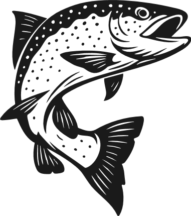 Jumping Fish Free SVG File for Members – Fish clipart image