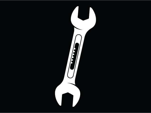 Double Open End Wrench Free SVG File – Mechanic tool clipart image