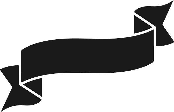 Elegant Ribbon silhouette Free SVG File – Ribbon Clipart image