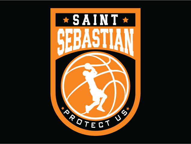 Saint Sebastian Protect Us Free SVG File for Members – basketball mascot design