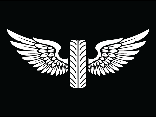 Motorcycle Wheel with Wings Free SVG File for Members – winged tire clipart