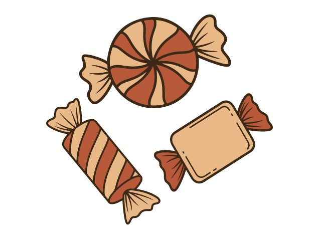 Striped Wrapped Candy Free SVG File Bundle for Members – sweets, candy clipart image