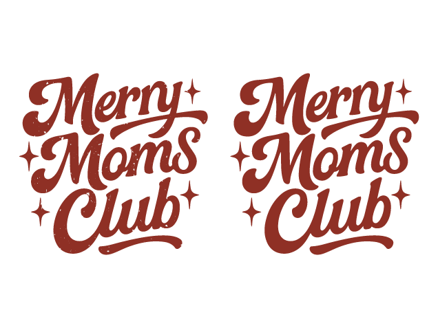 Merry Moms Club Free SVG File for Members – Christmas sweatshirt design