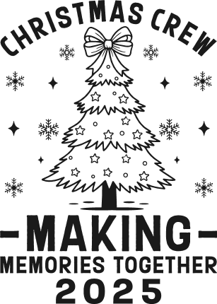 Christmas Crew, making memories together Free SVG File for Members – matching tshirt design