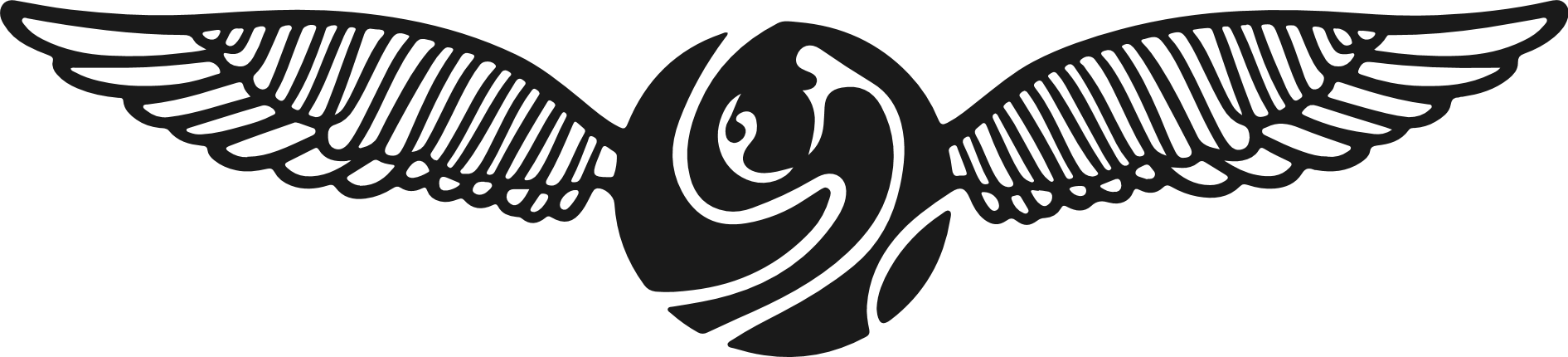 Winged Magic Ball silhouette Free SVG File – Golden Snitch clipart