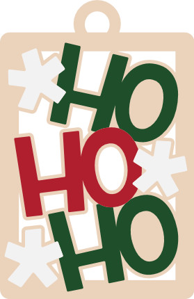 Ho Ho Ho sign Free SVG File for Members – Christmas Ornament, wall sign