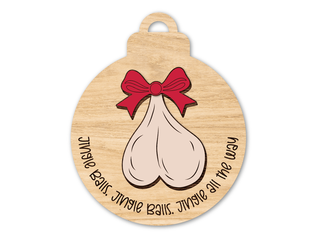Jingle Balls, Jingle Balls, Jingle All The Way Free SVG File for Members – Adult Christmas humor ornament