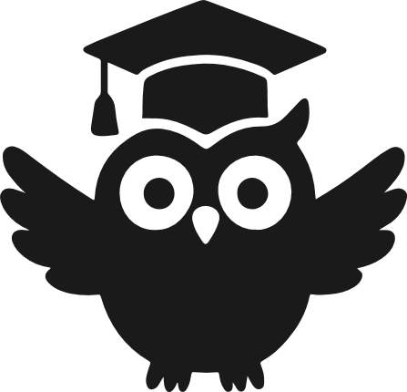 Cute Owl with Graduation hat silhouette Free SVG File – graduate owl clipart