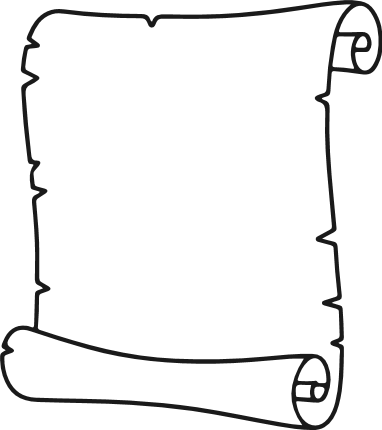 Paper Scroll outline Free SVG File – vintage scroll parchment clipart