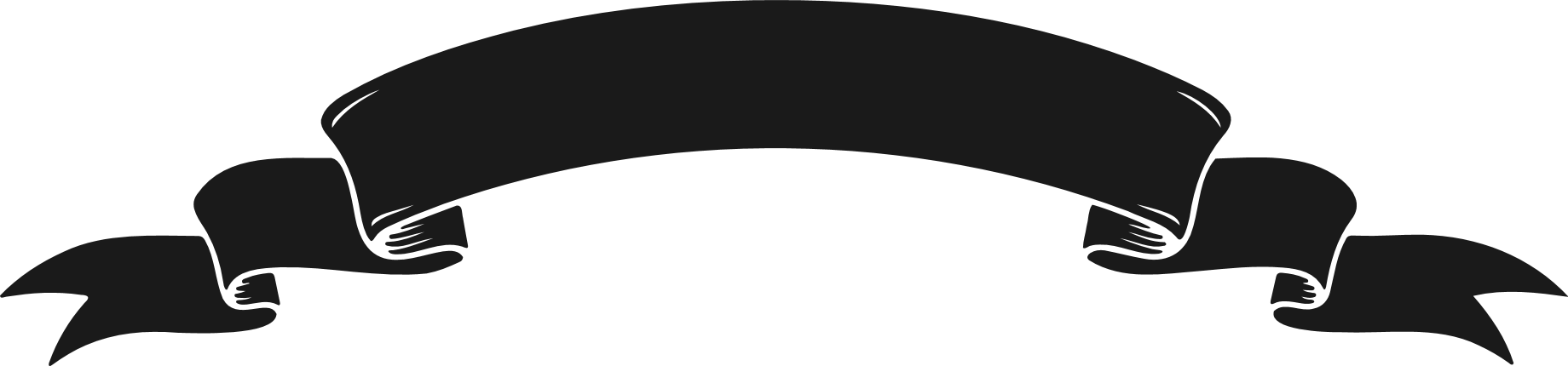 Elegant Ribbon silhouette Free SVG File – Ribbon Clipart image