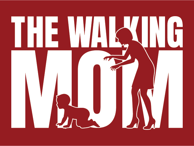 The Walking Mom Free SVG File for Members – funny mom with toddler tshirt design