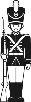 Toy Soldier Nutcracker Free SVG File for Members – Cartoon character guard clipart