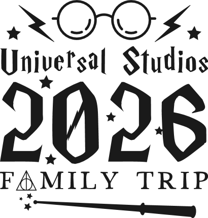 Universal Studios 2026, Family Trip Free SVG File for Members – new year design