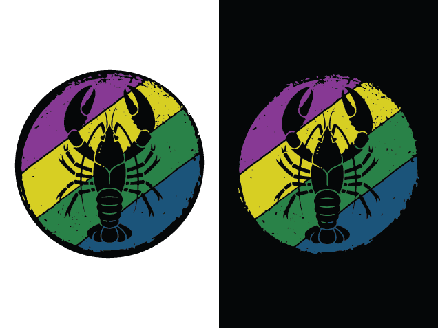Mardi Gras Crawfish in Circle Free SVG File for Members – crawfish clipart