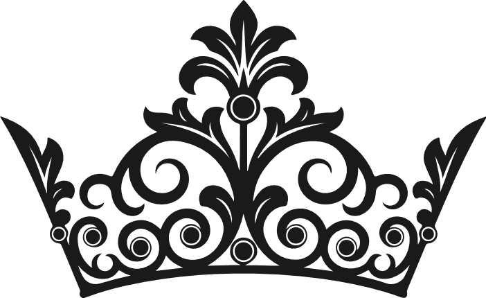 Royal Ornate Crown silhouette Free SVG File for Members – Elegant crown clipart