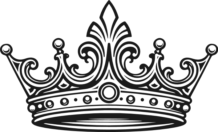 Ornate King Crown Free SVG File for Members – vintage crown clipart
