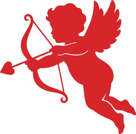 Cute Cupid angel with bow Free SVG File for Members – Valentine's cupid clipart