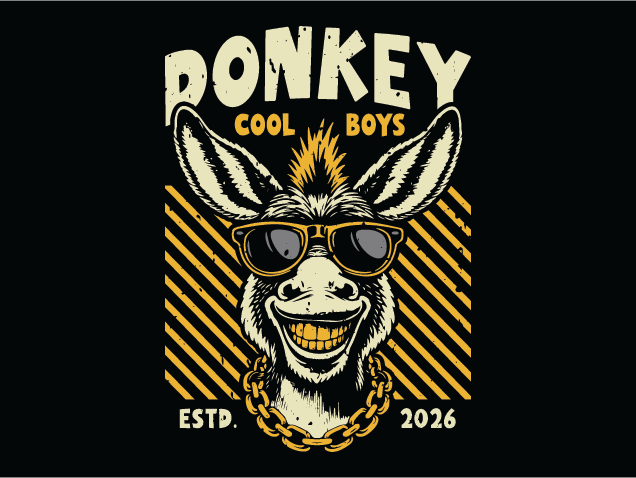 Donkey Cool Boys Free SVG File for Members – funny hoodie design