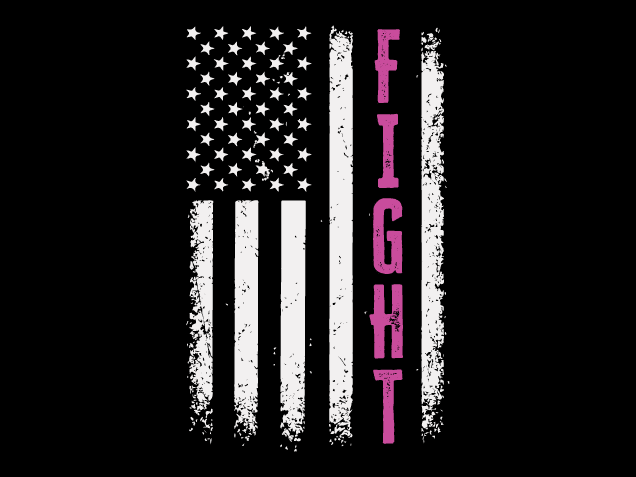 Fight, USA Flag Free SVG File for Members – patriotic tshirt design