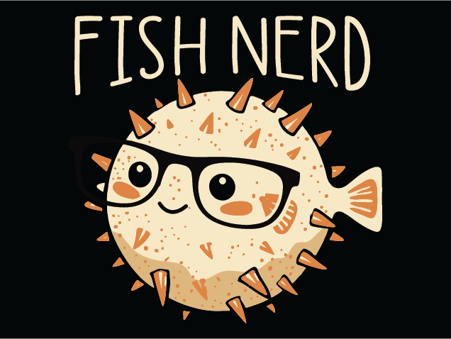 Fish Nerd Free SVG File for Members – funny fishing tshirt design