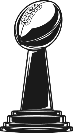 Vince Lombardi Trophy Free SVG File for Members – American Football Super Bowl Trophy clipart