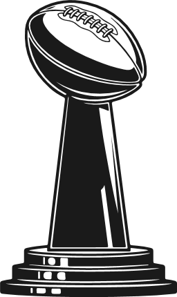 Football Super Bowl Trophy Free SVG File for Members – Vince Lombardi Trophy clipart